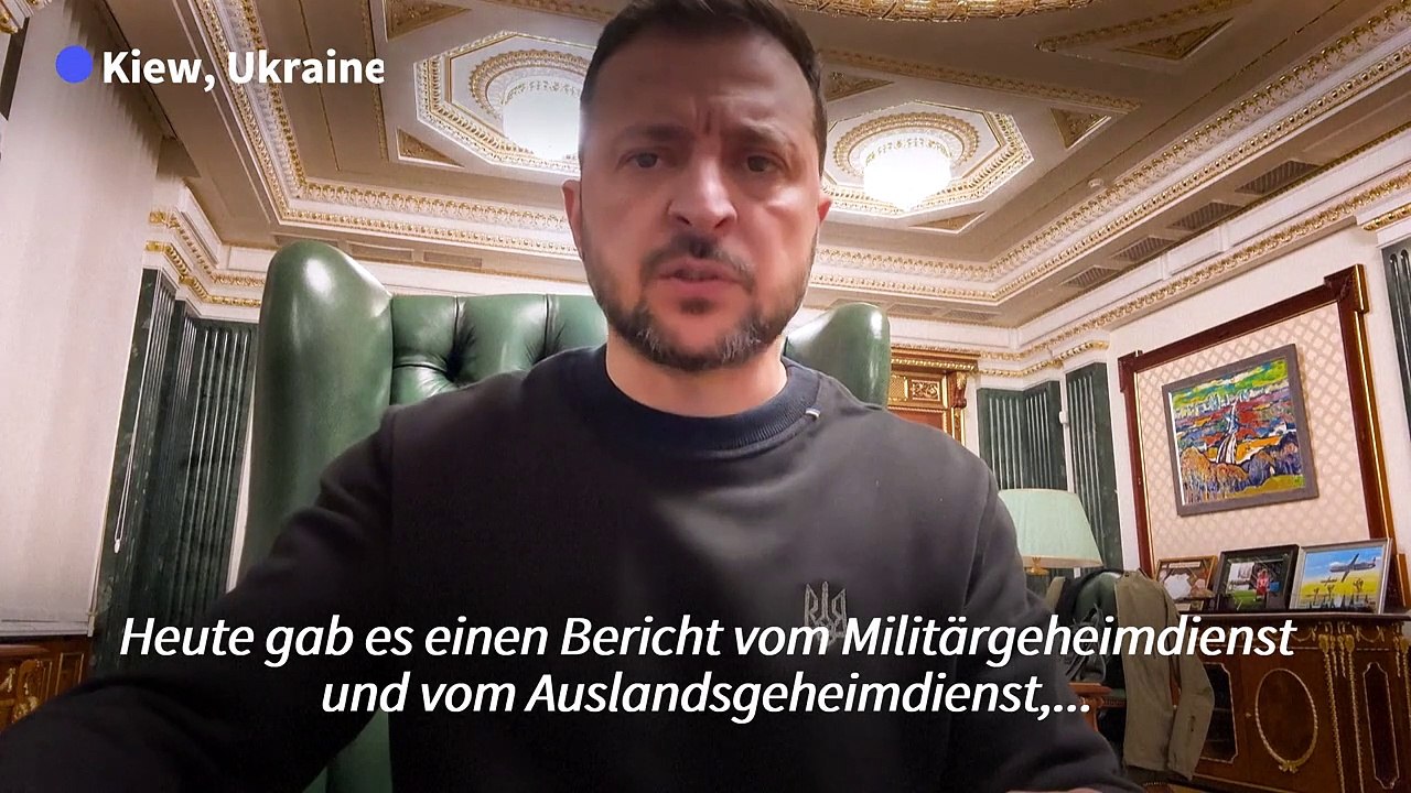 Selenskyj: '11.000 nordkoreanische Soldaten in Kursk'