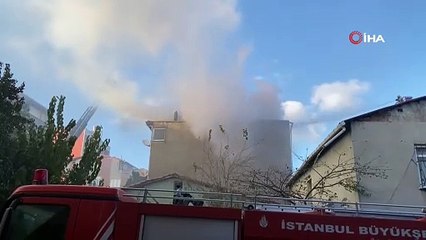 Ümraniye’de tüp patlaması: Ev alev alev yandı!