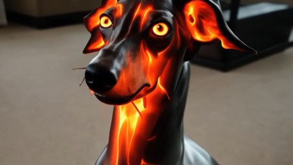 Adorable dog stuns in 'Futuristic' Halloween look