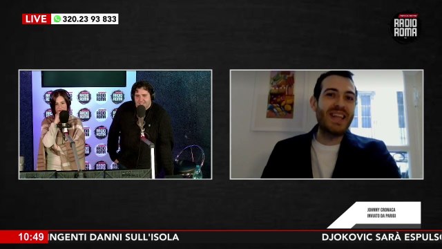 Eau de Paris l'inviato Johnny Cronaca in collegamento da i Perrollas su Radio Roma