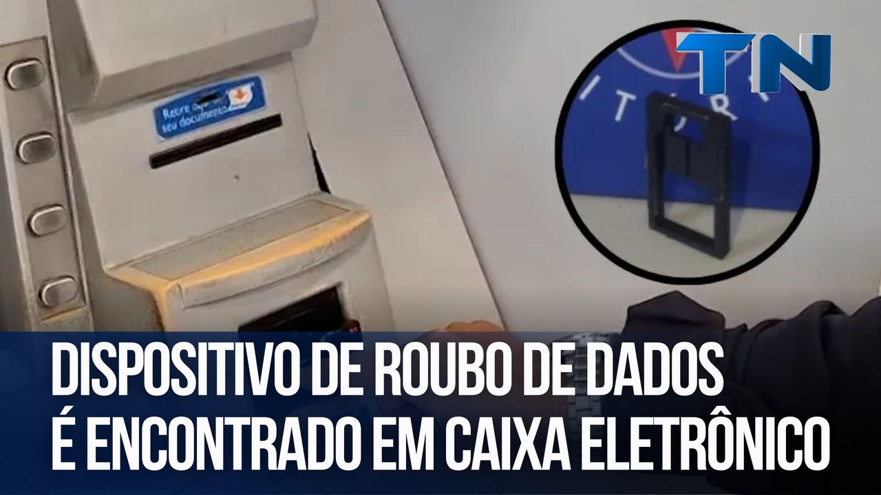 Dispositivo de roubo de dados é encontrado em caixa eletrônico em Vitória