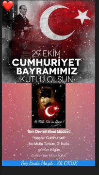 Yaşasın Cumhuriyet Marşı! Pop Müzik Mp3 Türk Devleti Ebed Müddet! 29 Ekim Kutlama Video