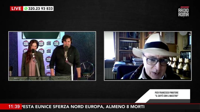 La Guera e il maestro Pier Francesco Pingitore da i Perrollas su Radio Roma