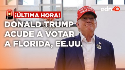 ¡Última Hora! Donald Trump asiste a votar en Florida, Estados Unidos