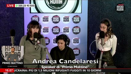 Andrea Candelaresi in collegamento dalla Basilica di Santa Sofia, Roma