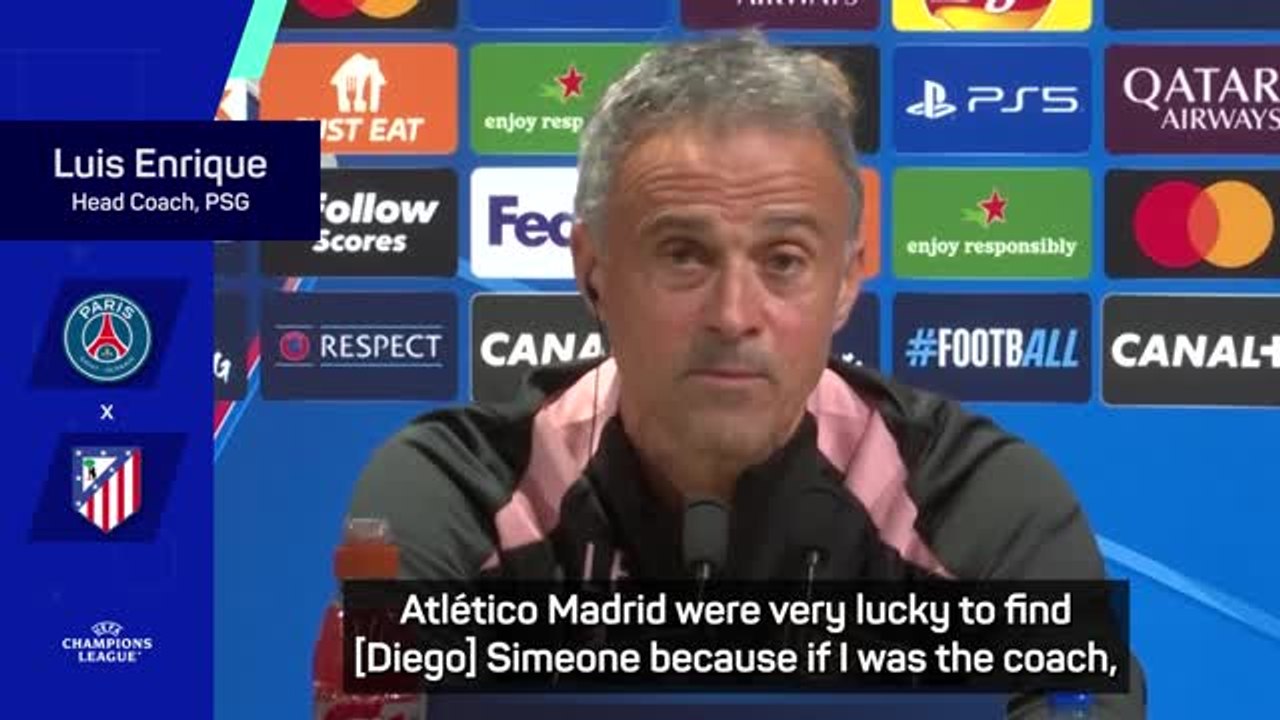 Atletico Madrid 'lucky' to have Simeone - Enrique