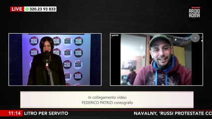 Federico Patrizi, coreografo, ospite da "i Perrollas" su Radio Roma