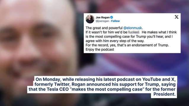 Joe Rogan Endorses Trump As Elon Musk Presents 'Compelling Case' For Ex-President: Here's What The Duo Discussed