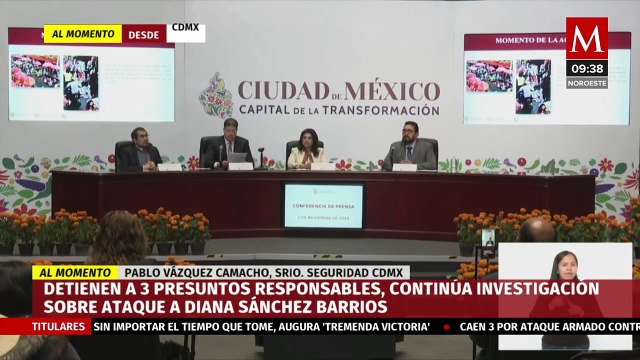 Caen 3 responsables del ataque a Diana Sánchez Barrios, lideresa de comerciantes baleada en CdMx