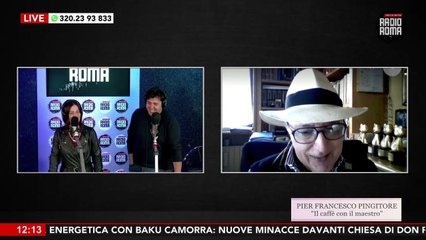 "Il caffè con il maestro" Pier Francesco Pingitore su Radio Roma