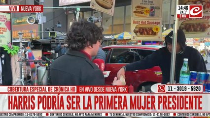 Elecciones en EEUU 2024: ¿Cuánto sale comer un pancho en Nueva York?
