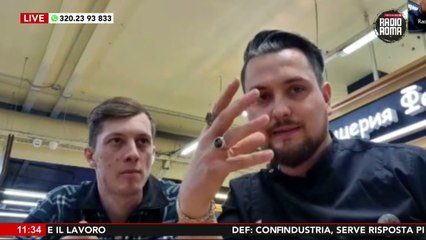 In collegamento da Mosca Tiberio Stolner, Fisenko Aleksandr Valer'evich da VIPIACE su Radio Roma