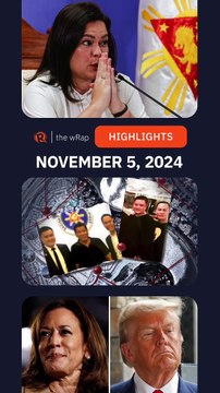 Today's headlines: Sara Duterte, Pharmally, US election | The wRap | November 5, 2024
