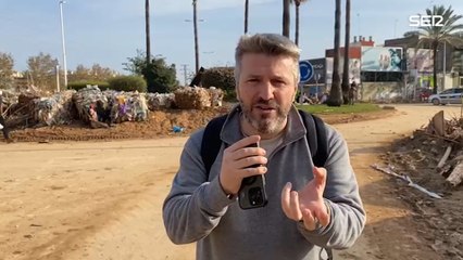 Aimar muestra las basuras en Catarroja