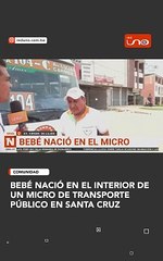 SCZ: BEBÉ NACIÓ EN UN MICRO