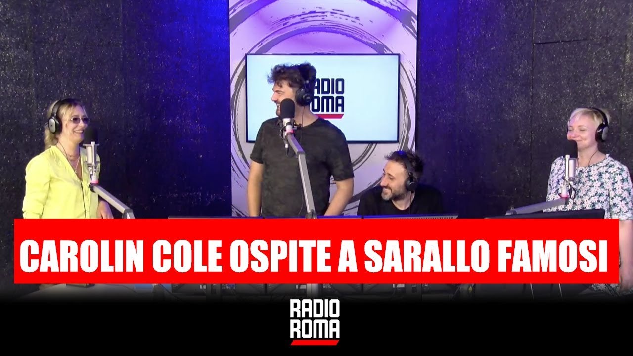 Carolin Cole ospite a Sarallo Famosi su Radio Roma con Lele Sarallo