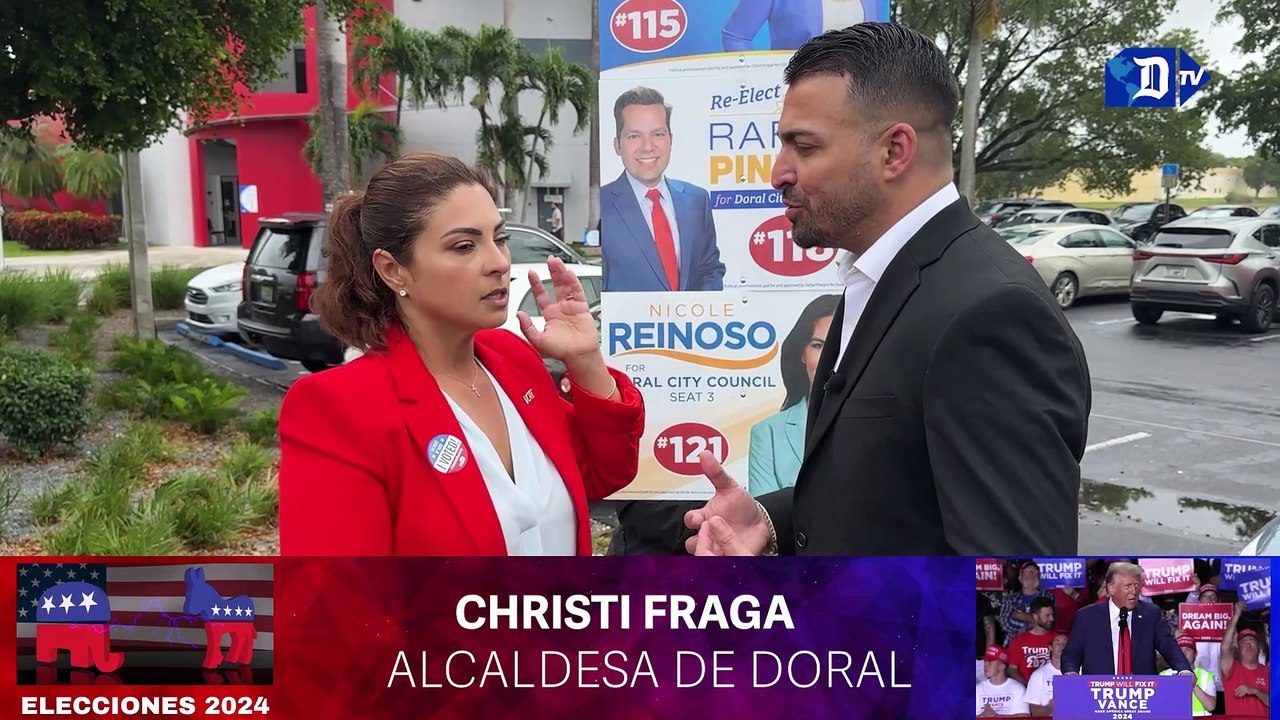 La alcaldesa de Doral emite su voto en un momento clave de las elecciones locales