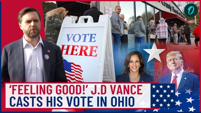 Harris Vs Trump| Republican VP Nominee JD Vance Votes in Ohio, Praises American Democracy