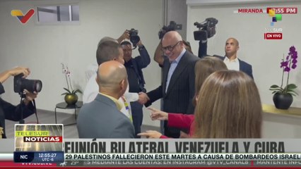 Venezuela se reúne con autoridades parlamentarias de Cuba