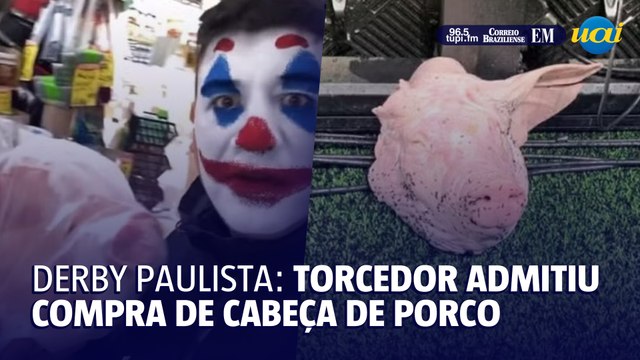 Torcedor admite compra de cabeça de porco atirada em jogo Corinthians x Palmeiras