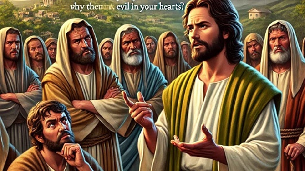 Jezus in Kafarnaüm - Sta op en loop! Matteüs, hoofdstuk 9, verzen 1 tot 8