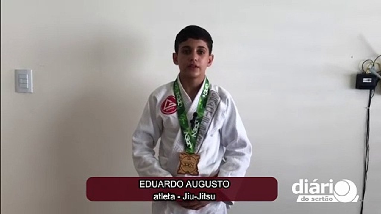 Garoto de 13 anos da cidade de Sousa é campeão de Jiu-Jitsu em competição de alto nível, em Salvador-BA