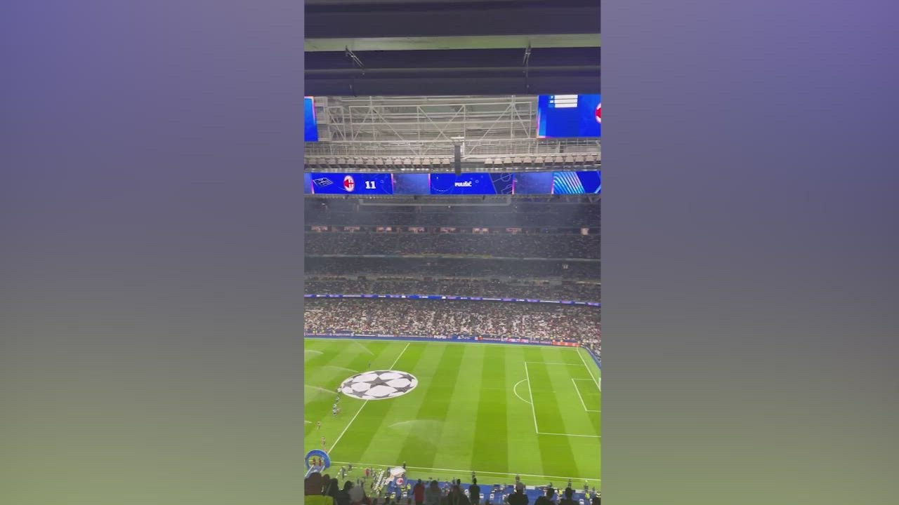Pitada monumental al himno de la Champions en el Bernabéu