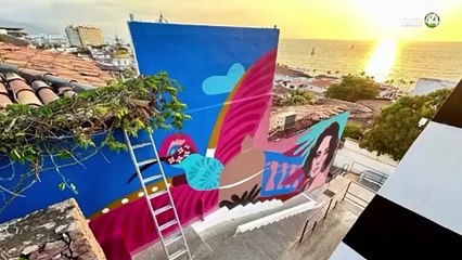 Puerto Vallarta brilla con nueva serie de murales en el centro de la ciudad