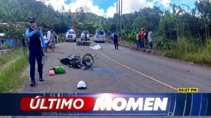 ¡Fatal! Choque de motos deja un joven muerto en La Paz