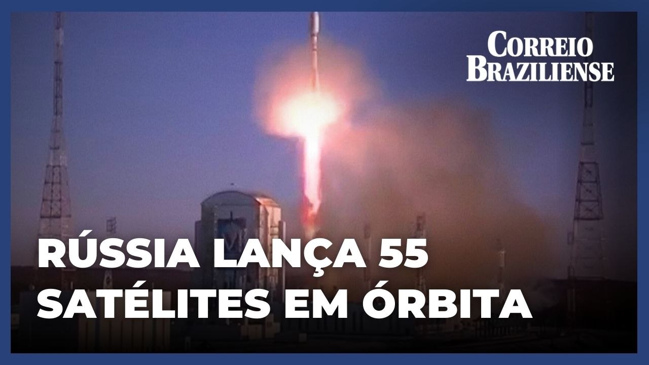 Rússia realiza lançamento recorde de 55 satélites