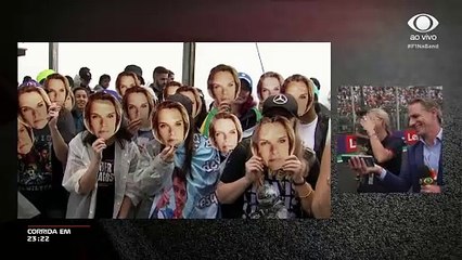 Mariana Becker é ovacionada pelo público e ganha homenagem em Interlagos