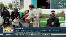 Ciudadanos se organizaron en Madrid para recolectar donaciones para personas afectadas por la Dana