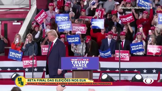 Eleições EUA: Donald Trump e Kamala Harris seguem empatados