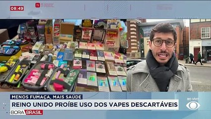 Reino Unido proíbe uso dos vapes descartáveis
