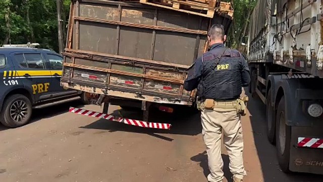 Carga de 200 mil maços de cigarros contrabandeados é apreendida pela PRF em Palotina