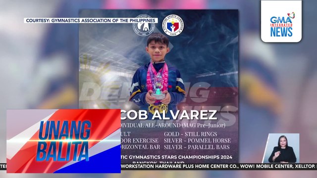 Pinoy gymnasts, panalo ng 34 medalya sa JRC Artistic Gymnastics Stars Championships 2024 sa Bangkok, Thailand | Unang Balita