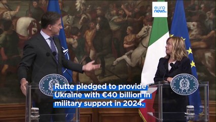 NATO chief talks defence with Italian prime minister in Rome