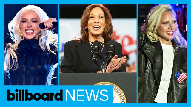 Christina Aguilera, Lady Gaga & More Show Up For Kamala Harris | Billboard News