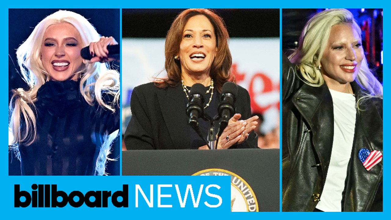 Christina Aguilera, Lady Gaga & More Show Up For Kamala Harris | Billboard News