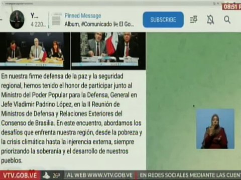 Venezuela participa en II reunión de ministros del Consenso de Brasilia