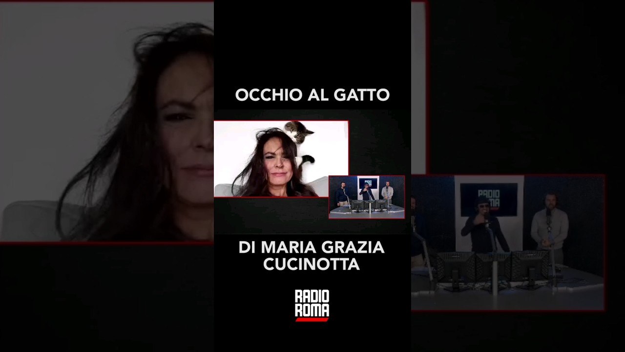  Maria Grazia Cucinotta in diretta su Radio Roma é disturbata dal suo #gatto #mariagraziacucinotta