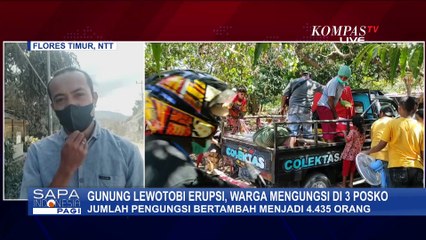 Terbaru! Kondisi Usai Gunung Lewotobi di Flores Timur Erupsi, Warga Mengungsi di 3 Posko