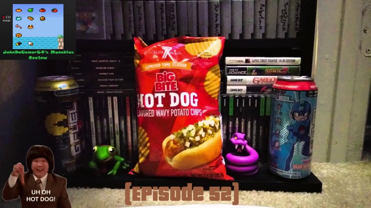 JohnDaGamer64's Munchies Review | Seven Select: Big Bite Hot Dog Flavored Potato Chips (7-Eleven)