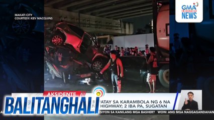 Delivery van driver, patay sa karambola ng 6 na sasakyan sa Osmeña Highway; 2 iba pa, sugatan | Balitanghali