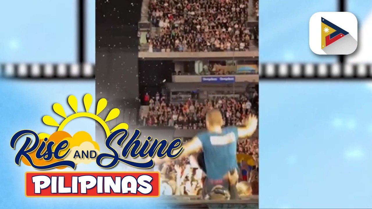 TALK BIZ | Coldplay's Christian Martin, nahulog sa stage sa kalagitnaan ng kanilang Australia show