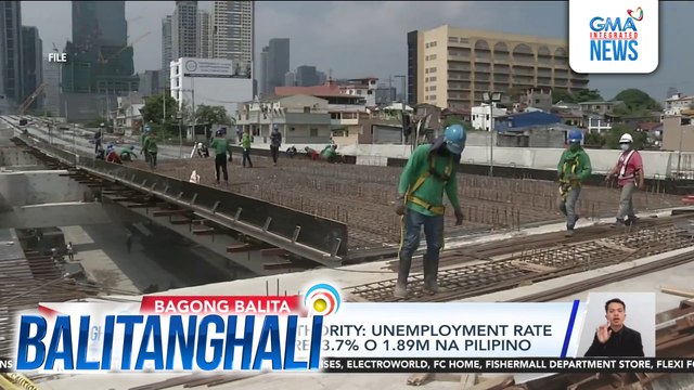 PHL Statistics Authority - Unemployment rate nitong Setyembre, 3.7% o 1.89M na Pilipino | Balitanghali