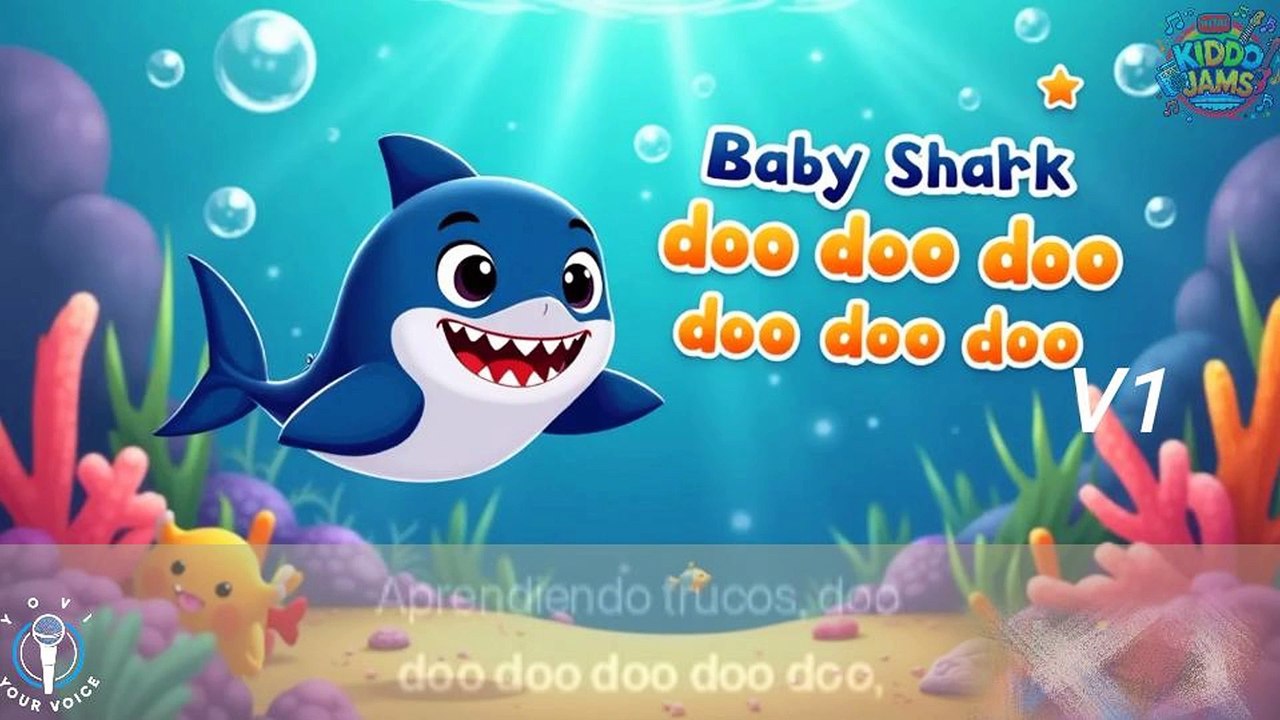 Tiburón bebé V1 Baby shark With a twist Spanish