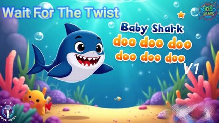 Baby shark With a twist V3 #Babysensory  #BabySharkDance #DaddyShark #GrandmaShark