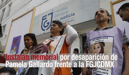Instalan memorial a siete años de la desaparición de Pamela Gallardo Volante