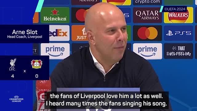 'I don't love him, but I like him a lot' - Slot on hat-trick hero Diaz